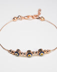 Rose Gold Evil Eye Bracelet Canada US