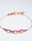 Rose Gold Evil Eye Bracelet Canada US