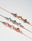 Rose Gold Evil Eye Bracelet Canada US 